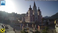 Archiv Foto Webcam Hauptplatz in Mariezell mit Basilika 06:00