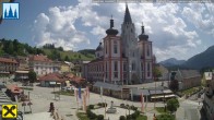 Archiv Foto Webcam Hauptplatz in Mariezell mit Basilika 11:00