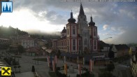Archiv Foto Webcam Hauptplatz in Mariezell mit Basilika 05:00