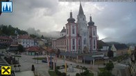 Archiv Foto Webcam Hauptplatz in Mariezell mit Basilika 06:00