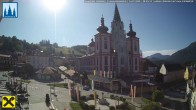 Archiv Foto Webcam Hauptplatz in Mariezell mit Basilika 07:00