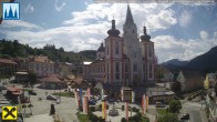 Archiv Foto Webcam Hauptplatz in Mariezell mit Basilika 09:00