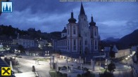 Archiv Foto Webcam Hauptplatz in Mariezell mit Basilika 03:00