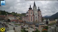 Archiv Foto Webcam Hauptplatz in Mariezell mit Basilika 09:00