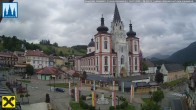 Archiv Foto Webcam Hauptplatz in Mariezell mit Basilika 05:00