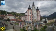 Archiv Foto Webcam Hauptplatz in Mariezell mit Basilika 11:00