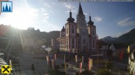 Archiv Foto Webcam Hauptplatz in Mariezell mit Basilika 06:00