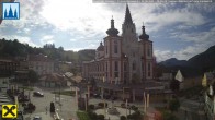 Archiv Foto Webcam Hauptplatz in Mariezell mit Basilika 07:00