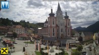 Archiv Foto Webcam Hauptplatz in Mariezell mit Basilika 09:00
