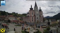 Archiv Foto Webcam Hauptplatz in Mariezell mit Basilika 11:00