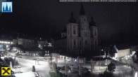Archiv Foto Webcam Hauptplatz in Mariezell mit Basilika 23:00
