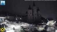 Archiv Foto Webcam Hauptplatz in Mariezell mit Basilika 01:00