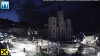 Archiv Foto Webcam Hauptplatz in Mariezell mit Basilika 03:00