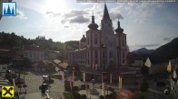 Archiv Foto Webcam Hauptplatz in Mariezell mit Basilika 07:00