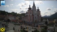 Archiv Foto Webcam Hauptplatz in Mariezell mit Basilika 09:00