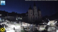 Archiv Foto Webcam Hauptplatz in Mariezell mit Basilika 03:00