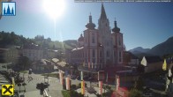 Archiv Foto Webcam Hauptplatz in Mariezell mit Basilika 07:00