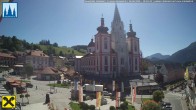 Archiv Foto Webcam Hauptplatz in Mariezell mit Basilika 09:00