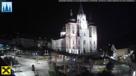 Archiv Foto Webcam Hauptplatz in Mariezell mit Basilika 01:00