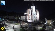Archiv Foto Webcam Hauptplatz in Mariezell mit Basilika 03:00