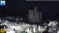 Archiv Foto Webcam Hauptplatz in Mariezell mit Basilika 23:00