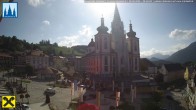 Archiv Foto Webcam Hauptplatz in Mariezell mit Basilika 06:00