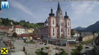 Archiv Foto Webcam Hauptplatz in Mariezell mit Basilika 11:00
