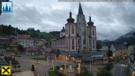 Archiv Foto Webcam Hauptplatz in Mariezell mit Basilika 05:00