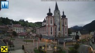 Archiv Foto Webcam Hauptplatz in Mariezell mit Basilika 05:00