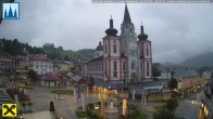 Archiv Foto Webcam Hauptplatz in Mariezell mit Basilika 05:00