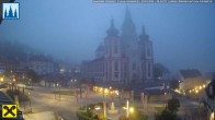 Archiv Foto Webcam Hauptplatz in Mariezell mit Basilika 05:00