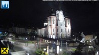 Archiv Foto Webcam Hauptplatz in Mariezell mit Basilika 01:00