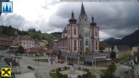 Archiv Foto Webcam Hauptplatz in Mariezell mit Basilika 07:00