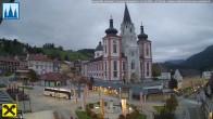 Archiv Foto Webcam Hauptplatz in Mariezell mit Basilika 06:00