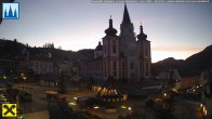 Archiv Foto Webcam Hauptplatz in Mariezell mit Basilika 00:00