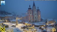 Archiv Foto Webcam Hauptplatz in Mariezell mit Basilika 05:00
