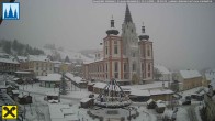 Archiv Foto Webcam Hauptplatz in Mariezell mit Basilika 09:00