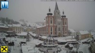 Archiv Foto Webcam Hauptplatz in Mariezell mit Basilika 11:00