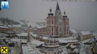 Archiv Foto Webcam Hauptplatz in Mariezell mit Basilika 15:00