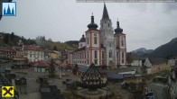 Archiv Foto Webcam Hauptplatz in Mariezell mit Basilika 14:00