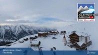 Archiv Foto Webcam Aletsch Arena: Blick auf die Fiescheralp 08:00