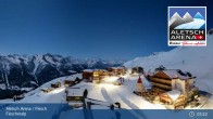 Archiv Foto Webcam Aletsch Arena: Blick auf die Fiescheralp 02:00