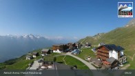 Archiv Foto Webcam Aletsch Arena: Blick auf die Fiescheralp 08:00