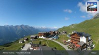 Archiv Foto Webcam Aletsch Arena: Blick auf die Fiescheralp 08:00