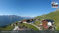 Archiv Foto Webcam Aletsch Arena: Blick auf die Fiescheralp 08:00
