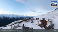 Archiv Foto Webcam Aletsch Arena: Blick auf die Fiescheralp 06:00