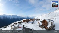 Archiv Foto Webcam Aletsch Arena: Blick auf die Fiescheralp 08:00