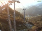 Archiv Foto Webcam Jenner - Blick ins Tal Gondelstation 19:00