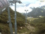 Archiv Foto Webcam Jenner - Blick ins Tal Gondelstation 19:00