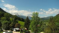 Archived image Webcam Berchtesgaden: Camping Site Allweglehen 09:00
